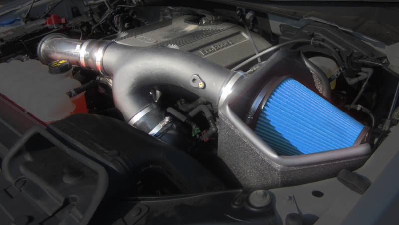 Ford F-150 Performance Air Intake - CORSA Performance - APEX Series Metal Shield with MaxFlow 5 Oiled Filter - Matte Black - `17-`18